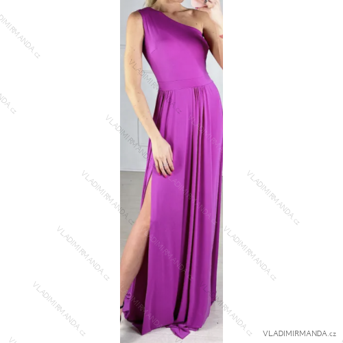 Langes, elegantes, ärmelloses Sommerkleid für Damen (Einheitsgröße S/M) ITALIAN FASHION IMPBB23B23544