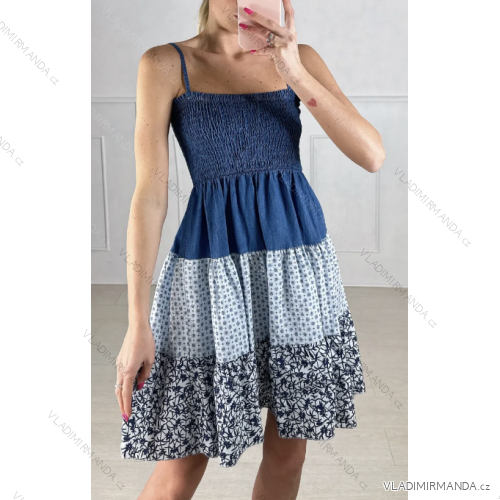 Trägerloses Sommerkleid für Damen (Einheitsgröße S/M) ITALIAN FASHION IMPBB23Q3413