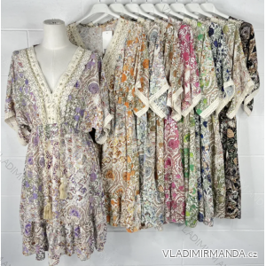 Damen-Sommerkleid mit 3/4-Ärmeln (Einheitsgröße S/M) ITALIAN FASHION IMPBB23F12197