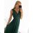 Langes, lässiges, elegantes, ärmelloses Damenkleid (S/M EINHEITSGRÖSSE) ITALIAN FASHION IMPSH233584/DU Khaki