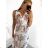 Šaty dlouhé letní na ramínka dámské (S/M/L/XL/2XL ONE SIZE) ITALSKÁ MÓDA IMD22477 S/M weiß