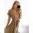 Langes Sommerkleid mit kurzen Ärmeln für Damen (Einheitsgröße S/M) ITALIAN FASHION IMPLM2323529