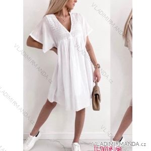 Sommerkleid mit kurzen Ärmeln für Damen (Einheitsgröße S/M) ITALIAN FASHION IMWAD232209
