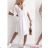 Sommerkleid mit kurzen Ärmeln für Damen (Einheitsgröße S/M) ITALIAN FASHION IMWAD232209