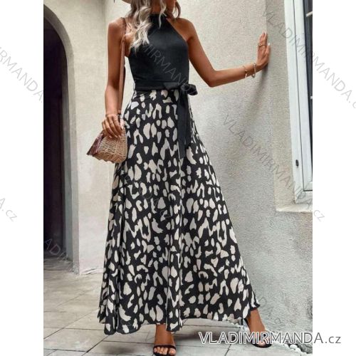 Damen Elegantes Langes Kurzarmkleid (S / M ONE SIZE) ITALIAN FASHION IMWM217229