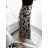 Elegantes langärmliges Kleid mit Gürtel für Damen (Einheitsgröße S/M) ITALIAN FASHION IMM23UN6139 S/M Schwarz und weiß