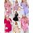 Langes Chiffon-Kurzarmkleid für Damen (S/M ONE SIZE) ITALIAN FASHION IMWGS231048