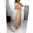 Langes Sommerkleid mit kurzen Ärmeln für Damen (Einheitsgröße S/M) ITALIAN FASHION IM323111