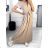 Langes Sommerkleid mit kurzen Ärmeln für Damen (Einheitsgröße S/M) ITALIAN FASHION IM323111