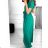 Langes Sommerkleid mit kurzen Ärmeln für Damen (Einheitsgröße S/M) ITALIAN FASHION IM323111