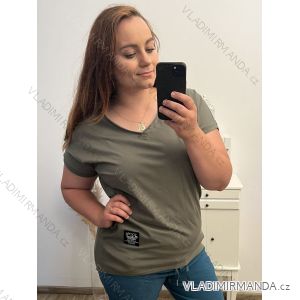 Kurzarm-Tunika für Damen in Übergröße (2XL/3XL/4XL Einheitsgröße) ITALIAN FASHION IMC23258