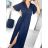 Langes, elegantes Kurzarmkleid für Damen (Einheitsgröße S/M) ITALIAN FASHION IMWE235478