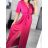 Langes, elegantes Kurzarmkleid für Damen (Einheitsgröße S/M) ITALIAN FASHION IMWE235478