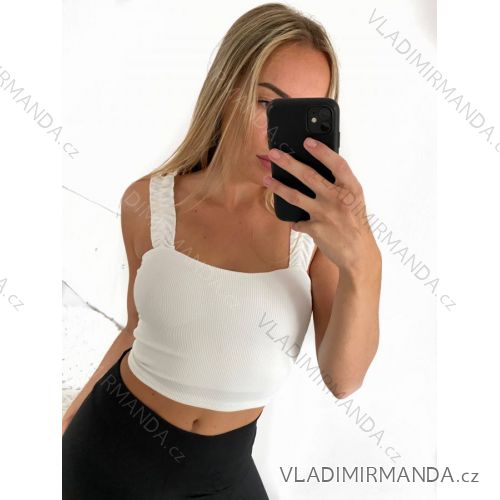 Damen-Sommer-Crop-Top mit Trägern (S/M EINHEITSGRÖSSE) ITALIAN FASHION IMPLS2321621