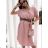Kurzärmliges Sommerkleid für Damen (S / M ONE SIZE) ITALIAN FASHION IMWB22017