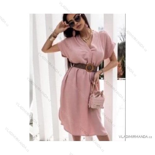 Kurzärmliges Sommerkleid für Damen (S / M ONE SIZE) ITALIAN FASHION IMWB22017