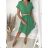 Kurzärmliges Sommerkleid für Damen (S / M ONE SIZE) ITALIAN FASHION IMWB22017