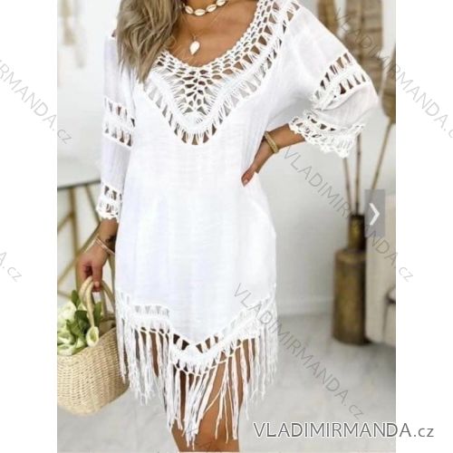Kurzärmliges Sommerkleid für Damen (S / M ONE SIZE) ITALIAN FASHION IMWB22017