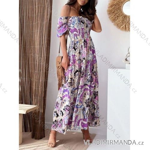 Carmen Sommer Sommer Schulterkleid (UNI S / M) ITALIENISCHE MODE IMM20628