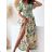 Carmen Sommer Sommer Schulterkleid (UNI S / M) ITALIENISCHE MODE IMM20628