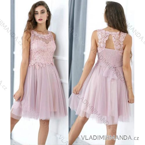 Kurzes ärmelloses Partykleid für Damen (S/M EINHEITSGRÖSSE) ITALIAN FASHION IMM23M8792