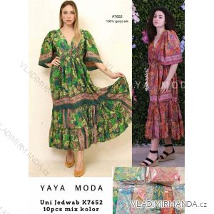 Kurzärmliges Sommerkleid für Damen (S / M ONE SIZE) ITALIAN FASHION IMWB22017