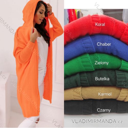 Oversize-Pullover mit langen Ärmeln für Damen in Übergröße (2XL/3XL ONE SIZE) POLISH FASHION PMWM23612
