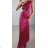 Langes, elegantes, ärmelloses Kleid mit Falten für Damen (Einheitsgröße S/M) ITALIAN FASHION IMPBB23B23567