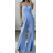 Langer, eleganter trägerloser Overall für Damen (Einheitsgröße S/M) ITALIAN FASHION IMPBB23D035tuta