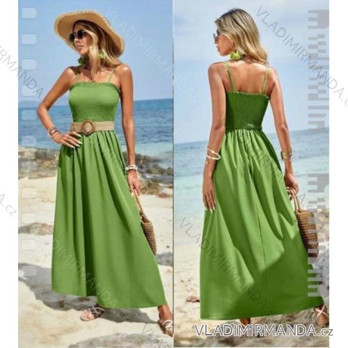 Langes Sommerkleid für Damen mit Schultergurt (S/M EINHEITSGRÖSSE) ITALIAN FASHION IMM23M53171