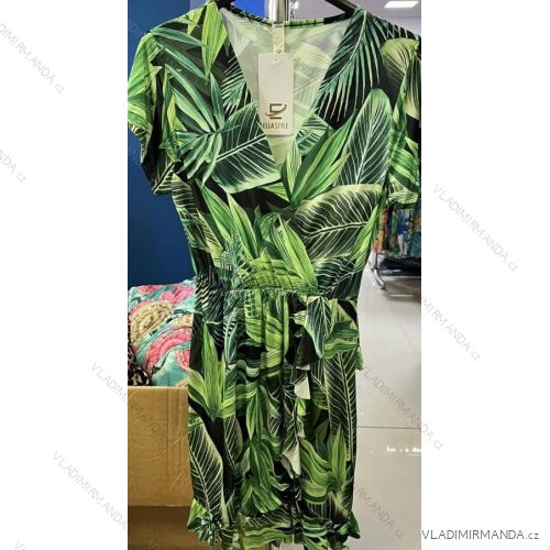 Langes Sommer Damenkleid (uni s-m) ITALIAN FASHION IMM20119