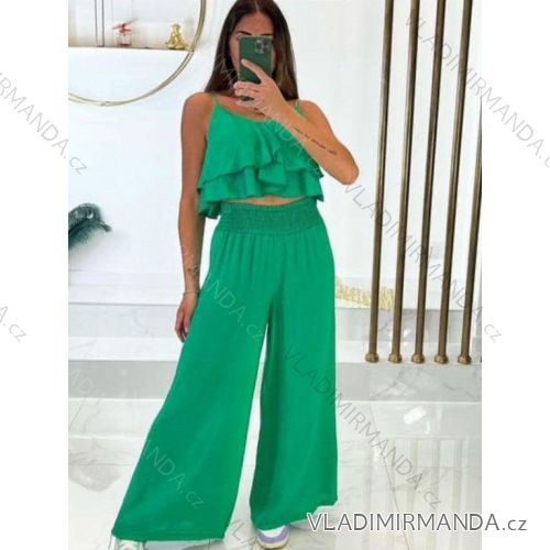 Sommer-Tunika-Set für Damen mit langen Ärmeln und Rock mit langen Tupfen (uni s / m) ITALIAN FASHION IMM20118