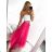 Kleid mit 3/4 Ärmeltasche für Damen (uni sl) ITALIAN Fashion IM3181746 S/M dunkelrosa