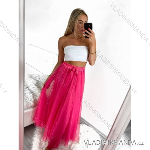 Kleid mit 3/4 Ärmeltasche für Damen (uni sl) ITALIAN Fashion IM3181746 S/M dunkelrosa