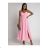 Damen Plus Size (42-46) langes elegantes ärmelloses Partykleid POLISH FASHION PMLBC23265-10 S/M dunkelrosa