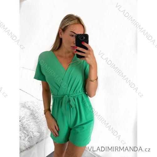 Kurzer Sommer-Jumpsuit mit kurzen Ärmeln für Damen (Einheitsgröße S/M) ITALIAN FASHION IMM23M13226