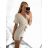 Kurzer Sommer-Kurzarm-Overall für Damen (S/M ONE SIZE) ITALIAN FASHION IMM23M13226/DU S/M beige