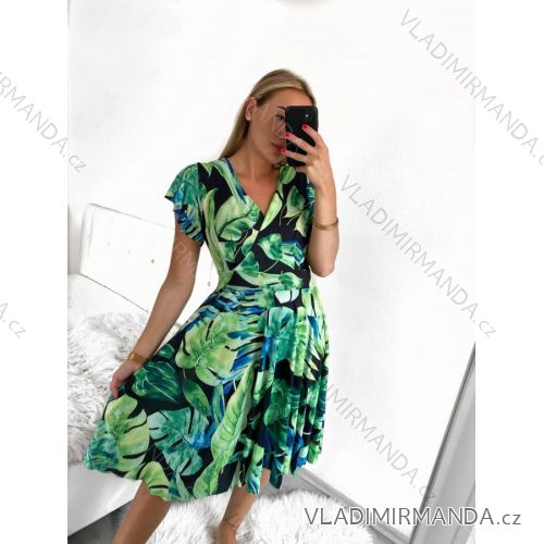 Kurzärmliges Sommerkleid für Damen (Einheitsgröße S/M) ITALIAN FASHION IMM23M20814