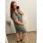 Sommerkleid Carmen aus Musselin für Damen (Einheitsgröße S/M) ITALIAN FASHION IMWE231506