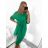 Kleid - Tunika lange Ärmel kurze Ärmel (uni xl- 3xl) ITALIENISCHE Mode IMC22LENA L / XL königsblau