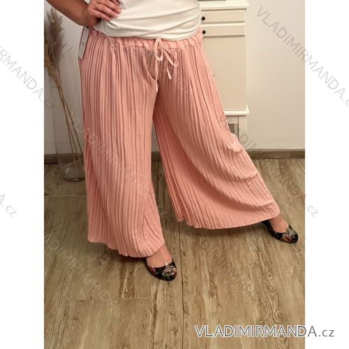 Lose lange Sommerhose der Frauen (M/L EINE GRÖSSE) ITALIAN FASHION IMC23030 L/XL pink