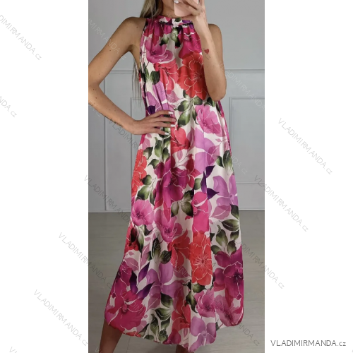 Langes, elegantes ärmelloses Damenkleid (S/M EINHEITSGRÖSSE) ITALIAN FASHION IMPBB23U71871