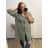 Elegantes Hemd Langarm Damen Kleid (S / M ONE SIZE) ITALIAN FASHION IMWY21734
