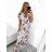 Sommerkleid Carmen aus Musselin für Damen (Einheitsgröße S/M) ITALIAN FASHION IMWE231506