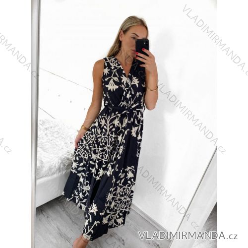 Langes ärmelloses Sommerkleid für Damen (Einheitsgröße S/M) ITALIAN FASHION IMF2317719