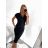 Kurzärmliges Sommerkleid für Damen (Einheitsgröße S/M) ITALIAN FASHION IMM23M20814 S/M schwarz