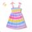 Kurzarmkleid mit Pailletten Kinder Teen Girls (116-146) KUGO BS3279