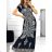 Damen-Sommerkleid Icecool mit Ärmeln (S/M, L/XL) AINUOSI ITALIAN FASHION IMB2325687