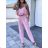 Elegantes Sommerhosen-Set und Damenoberteil (S / M ONE SIZE) ITALIAN FASHION IMWG221626
