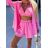 Set aus Sommerhemd, Top und Shorts für Damen (Einheitsgröße S/M) ITALIAN FASHION IMWGB232313